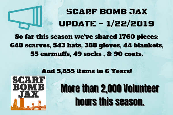 Scarf Bomb Jax Update – January 22, 2018
